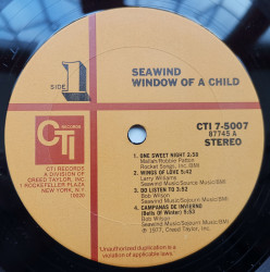 Seawind – албум Window Of A Child - Img 2