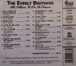 The Everly Brothers ‎– албум All I Have To Do Is Dream (CD) - Img 3