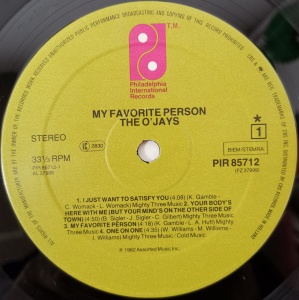 The O'Jays – албум My Favorite Person - Img 3