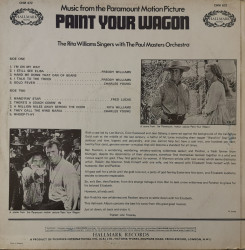 The Rita Williams Singers with The Paul Masters Orchestra – албум Music From The Paramount Motion Picture Paint Your Wagon - Img 2