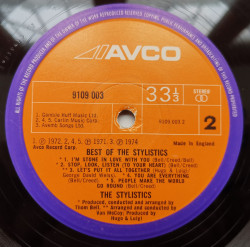 The Stylistics – албум The Best Of The Stylistics - Img 3