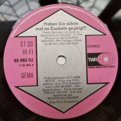 Various ‎– албум Haben Sie Schon Mal Im Dunkeln Gegeigt? - Img 3