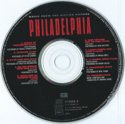 Various – албум Philadelphia (Music From The Motion Picture) (CD) - Img 2