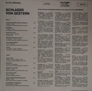 Various – албум Schlager Von Gestern - Img 3