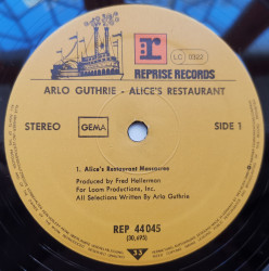 Arlo Guthrie – албум Alice's Restaurant - Img 2
