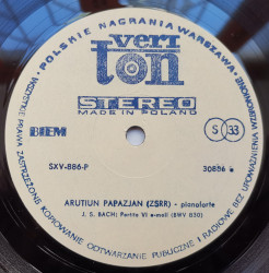 Arutiun Papazjan ‎– албум Arutiun Papazjan (ZSRR) - Img 3