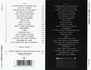 Bryan Ferry – албум The Best Of Bryan Ferry (CD+DVD) - Img 2