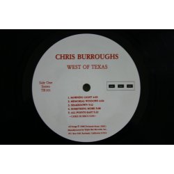 Chris Burroughs ‎– албум West Of Texas - Img 2