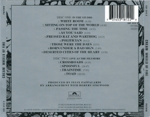 Cream – албум Wheels Of Fire (CD) - Img 2