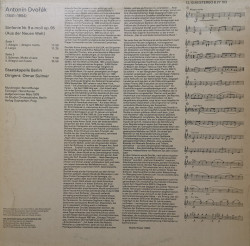 Dvořák, Otmar Suitner, Staatskapelle Berlin – албум Sinfonie Nr. 9 E-moll Op. 95 „Aus Der Neuen Welt“ - Img 2