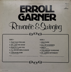 Erroll Garner – албум Romantic & Swinging - Img 2