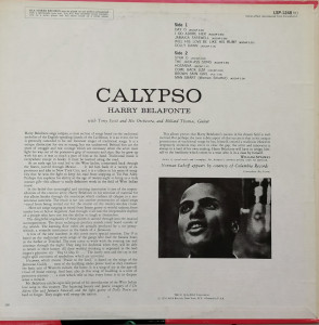 Harry Belafonte – албум Calypso - Img 2