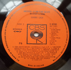 Johnny Cash – албум America - A 200-Year Salute In Story And Song - Img 3