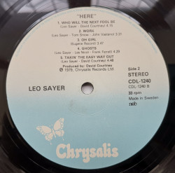 Leo Sayer ‎– албум Here - Img 3