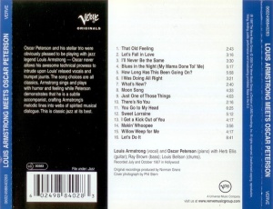 Louis Armstrong, Oscar Peterson – албум Louis Armstrong Meets Oscar Peterson (CD) - Img 2