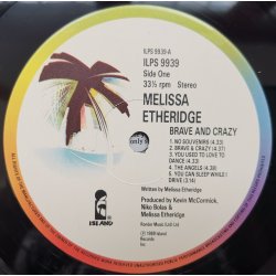 Melissa Etheridge ‎– албум Brave And Crazy - Img 2