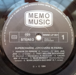 Supercharge – албум Groovers In Paris - Img 3