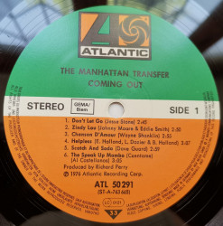 The Manhattan Transfer ‎– албум Coming Out - Img 3