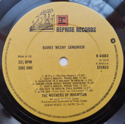 The Mothers Of Invention – албум Burnt Weeny Sandwich - Img 3