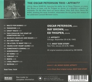 The Oscar Peterson Trio –албум Affinity (CD) - Img 2