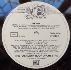 The Pasadena Roof Orchestra – албум Revue - Img 3