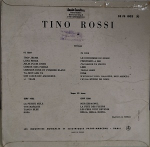 Tino Rossi – албум Mes Premiers Succès - Img 3