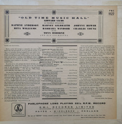 Various, Tony Osborne And His Orchestra – Old Time Music Hall - Img 2