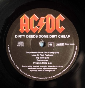 AC/DC – албум Dirty Deeds Done Dirt Cheap - Img 2
