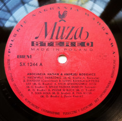 Asocjacja Hagaw & Andrzej Rosiewicz ‎– албум Asocjacja Hagaw & Andrzej Rosiewicz - Img 3