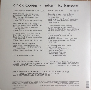 Chick Corea – албум Return To Forever - Img 2