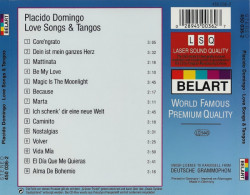 Domingo ‎– албум Love Songs & Tangos (CD) - Img 2