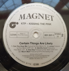 Kissing The Pink – албум Certain Things Are Likely - Img 3