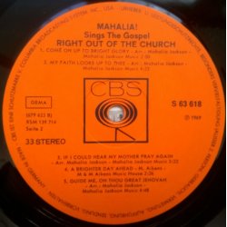 Mahalia ‎– албум Sings The Gospel Right Out Of The Church - Img 3