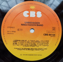 Nina Hagen Band – албум Unbehagen - Img 3
