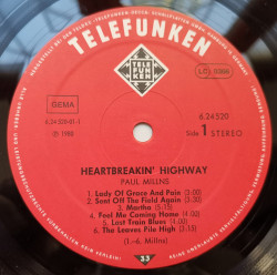 Paul Millns ‎– албум Heartbreakin' Highway - Img 3