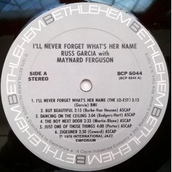 Russ Garcia – албум I'll Never Forget What's Her Name - Img 3