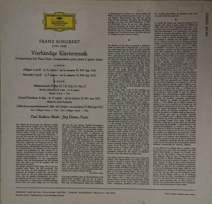 Schubert – Paul Badura-Skoda · Jörg Demus – албум Vierhändige Klaviermusik - Img 3