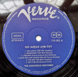 The Righteous Brothers – албум Go Ahead And Cry - Img 3
