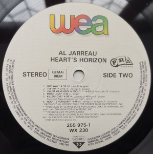 Al Jarreau – албум Heart's Horizon - Img 3