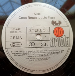 Alice – албум Cosa Resta....Un Fiore - Img 3
