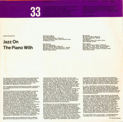 Allison, Bryant, Garland, Monk – албум Kontraste (Jazz On The Piano) - Img 2