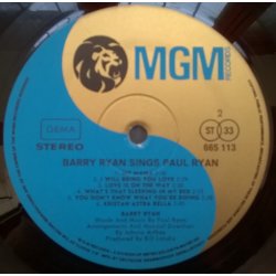 Barry Ryan – албум Barry Ryan Sings Paul Ryan - Img 3