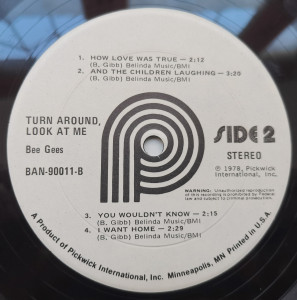 Bee Gees – албум Turn Around, Look At Me - Img 2