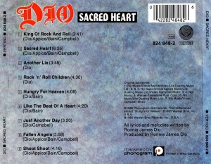 Dio – албум Sacred Heart (CD) - Img 2