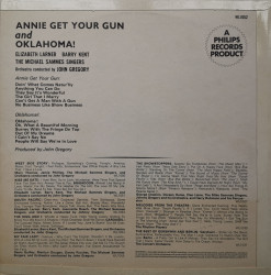 Elizabeth Larner / Barry Kent / Michael Sammes Singers – албум Selections From Annie Get Your Gun And Oklahoma - Img 2