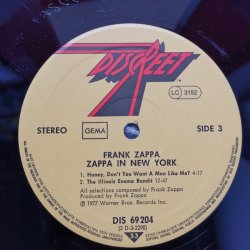 Frank Zappa ‎– албум Zappa In New York - Img 3