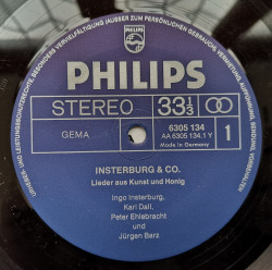 Insterburg & Co – албум Lieder Aus Kunst Und Honig - Img 3
