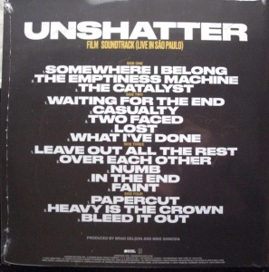 LINKIN PARK - UNSHATTER FILM SOUNDTRACK (LIVE IN SÃO PAULO) (2 x LP) - Img 2