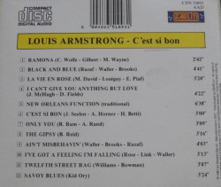 Louis Armstrong – албум C'Est Si Bon (CD) - Img 2