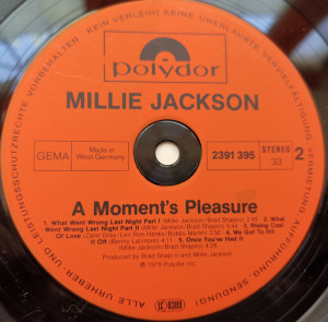 Millie Jackson – албум A Moment's Pleasure - Img 3